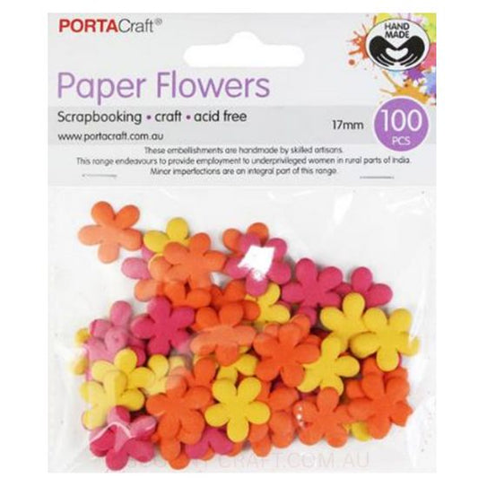 Paper Flowers - Sunset 17mm 100pk