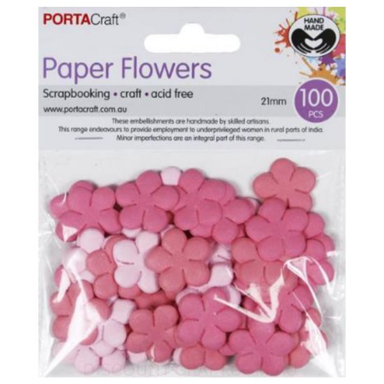 Paper Flowers - Flamingo 21mm 100pk