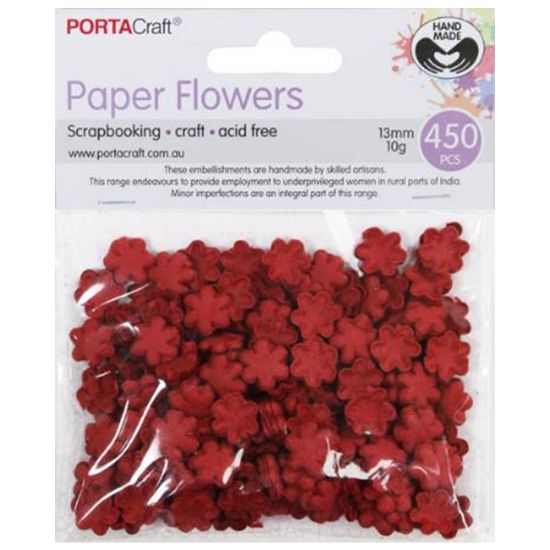 Paper Flowers - Red 13mm 450pk