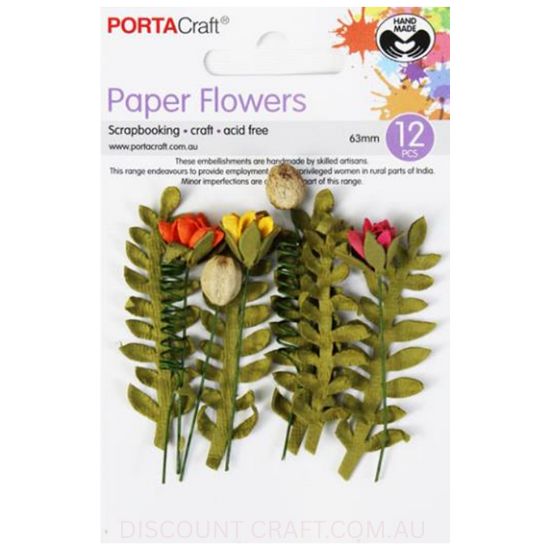 Paper Flowers - Sunset Set 12pk