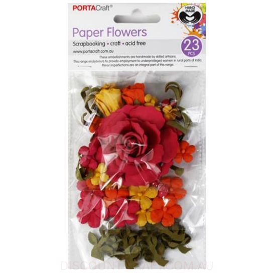 Paper Flowers - Sunset Rose Set 23pk