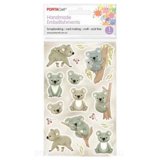 Handmade Embellishments - Aussie Koalas