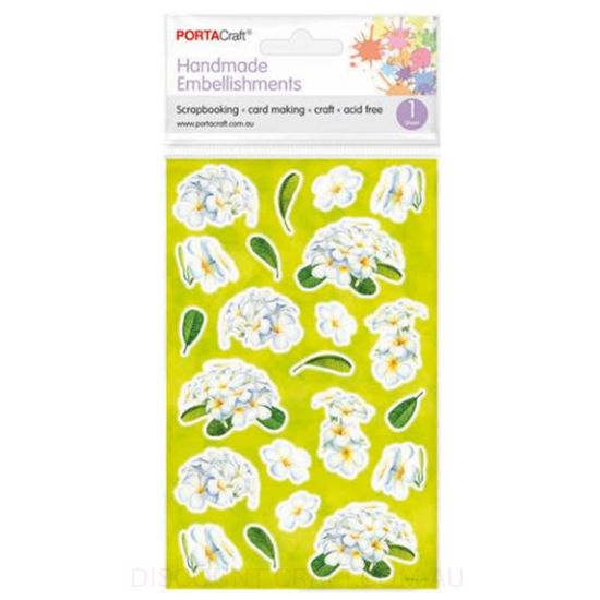 Handmade Embellishments - Frangipani Flowers