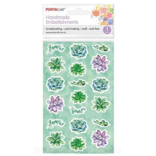 Handmade Embellishments - Succulent Flowers