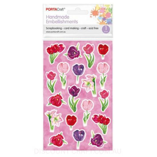 Handmade Embellishments - Tulips