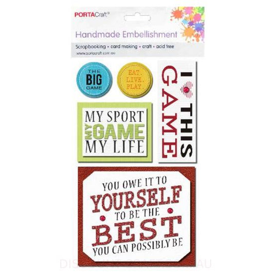 Handmade Embellishments - The Big Game