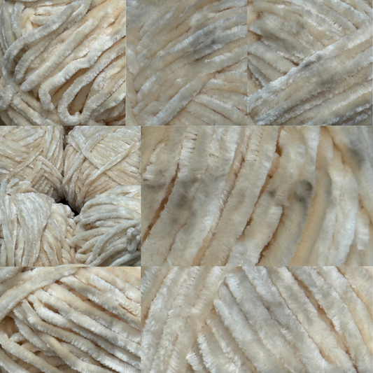 DUSTY Velvetine Yarn 100g 8ply Ivory 6pk Bundle