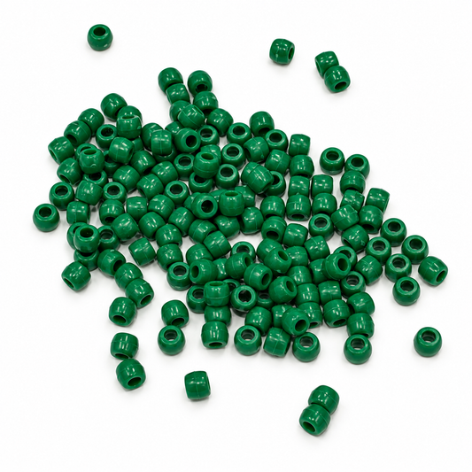 Pony Beads 150pk Emerald Green
