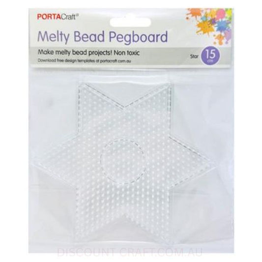 Melty Bead Pegboard - Star 15cm