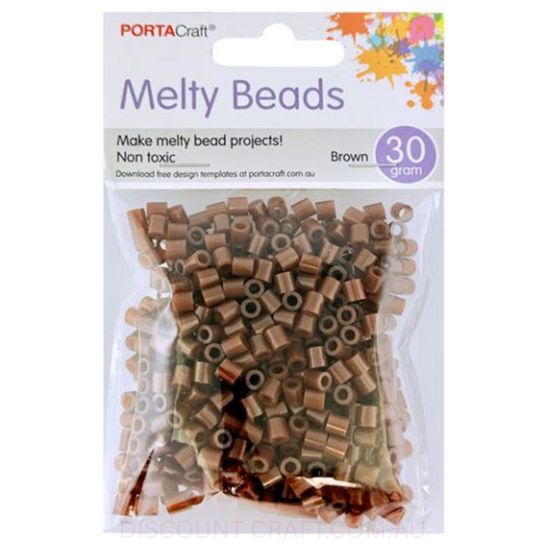 Melty Beads - Brown 30g
