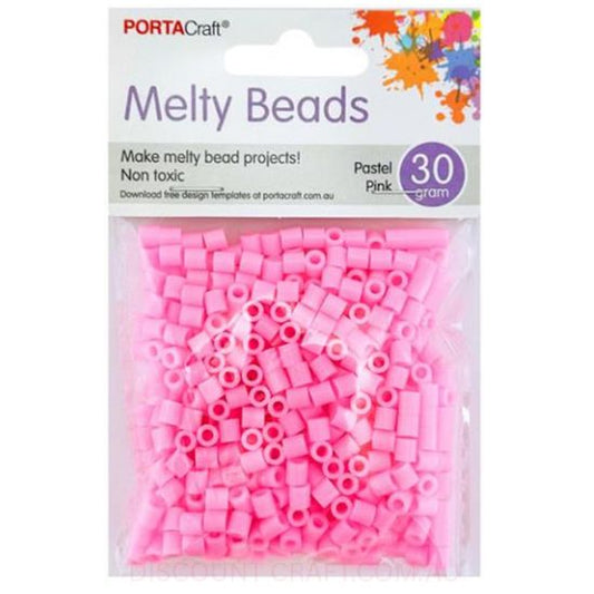 Melty Beads - Pastel Pink 30g