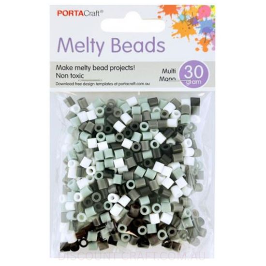 Melty Beads - Multi Monochrome 30g