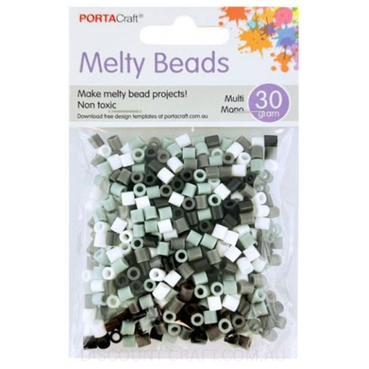 Melty Beads - Multi Monochrome 30g