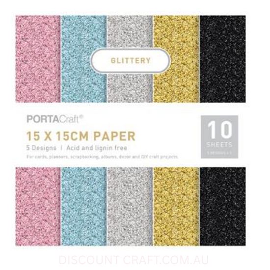 Paper Pattern Pad - Glittery 15x15cm