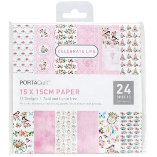 Paper Pattern Pad - Celebrate Life 15x15cm