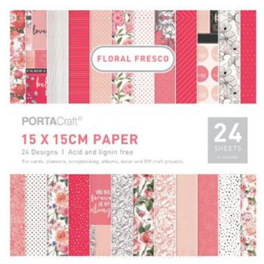 Paper Pattern Pad - Floral Fresco 15x15cm