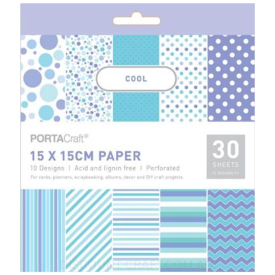 Paper Pattern Pad - Cool 15x15cm