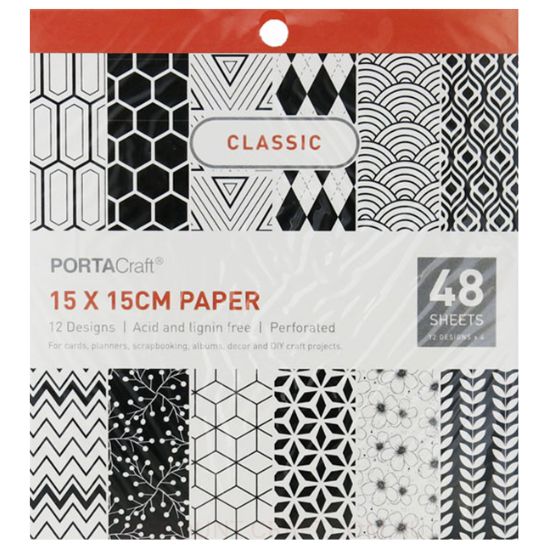 Paper Pattern Pad - Classic 15x15cm