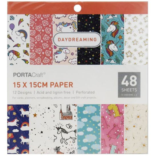 Paper Pattern Pad - Daydreaming 15x15cm