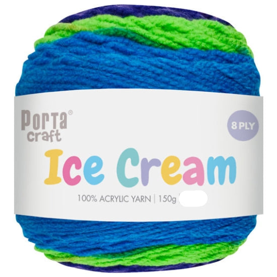 Ice Cream Yarn 150g 8ply - 285m Kaleidoscope