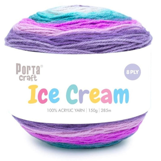 Ice Cream Yarn 150g 8ply - Ting Tong