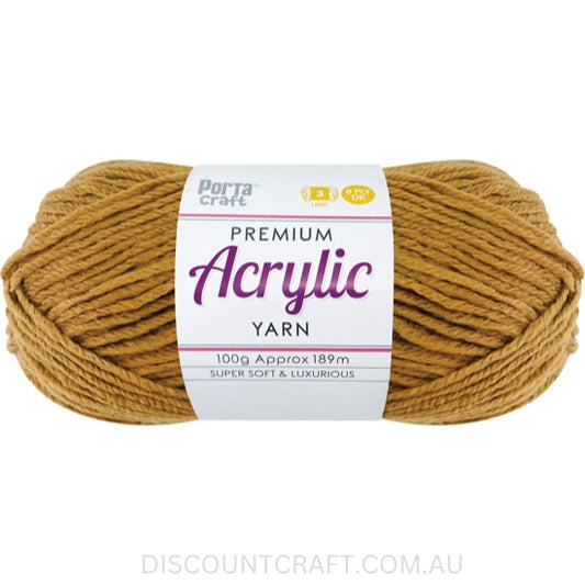 Acrylic Yarn 100g 189m 8ply - Caramilk
