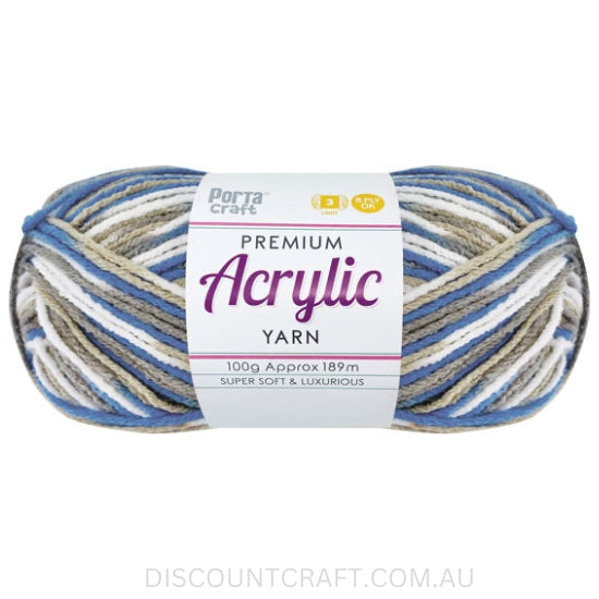 Acrylic Yarn 100g 189m 8ply - Blue Moon