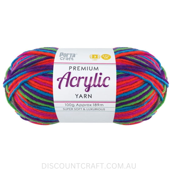 Acrylic Yarn 100g 189m 8ply - Hyper