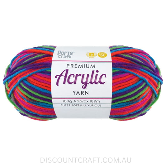 Acrylic Yarn 100g 189m 8ply - Hyper