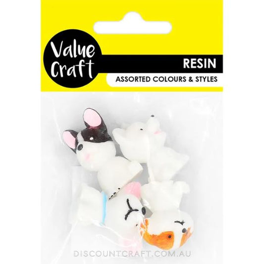 Resin Mini Dogs 4pk