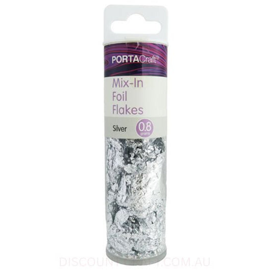 Resin Mix-Ins - Foil Flakes Silver 0.8g