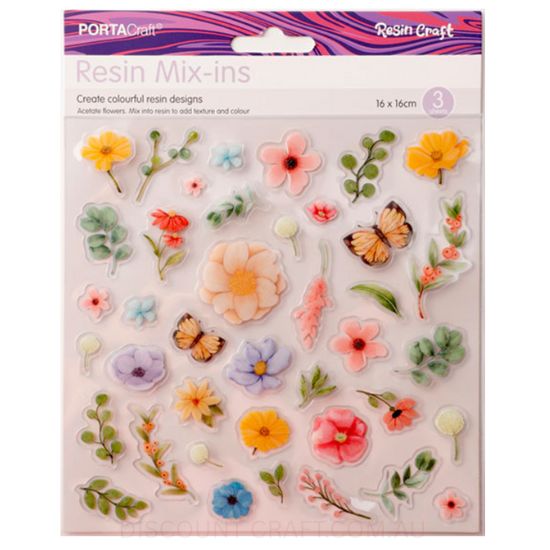 Resin Mix-Ins - Garden 160x160mm 3 Sheets