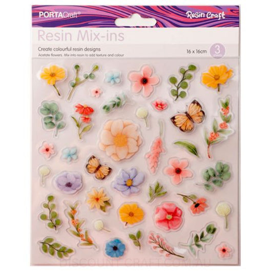 Resin Mix-Ins - Garden 160x160mm 3 Sheets