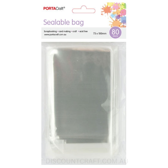 Sealable Bags 73x100mm 80pk