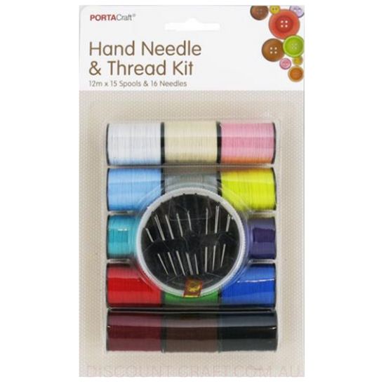 Sewing Thread (12meters) 15pk with Needles