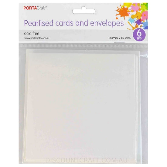 Pearlised Cards and envelopes set in a Pearl colour