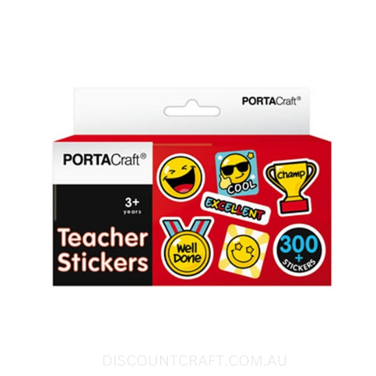 Teacher Merit Stickers 300pk - Red Box
