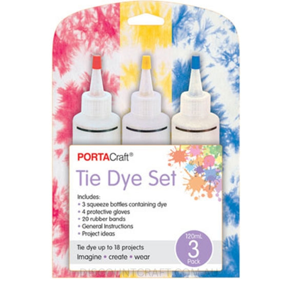 Tie Dye Set 120ml 3pk - Red, Yellow & Blue