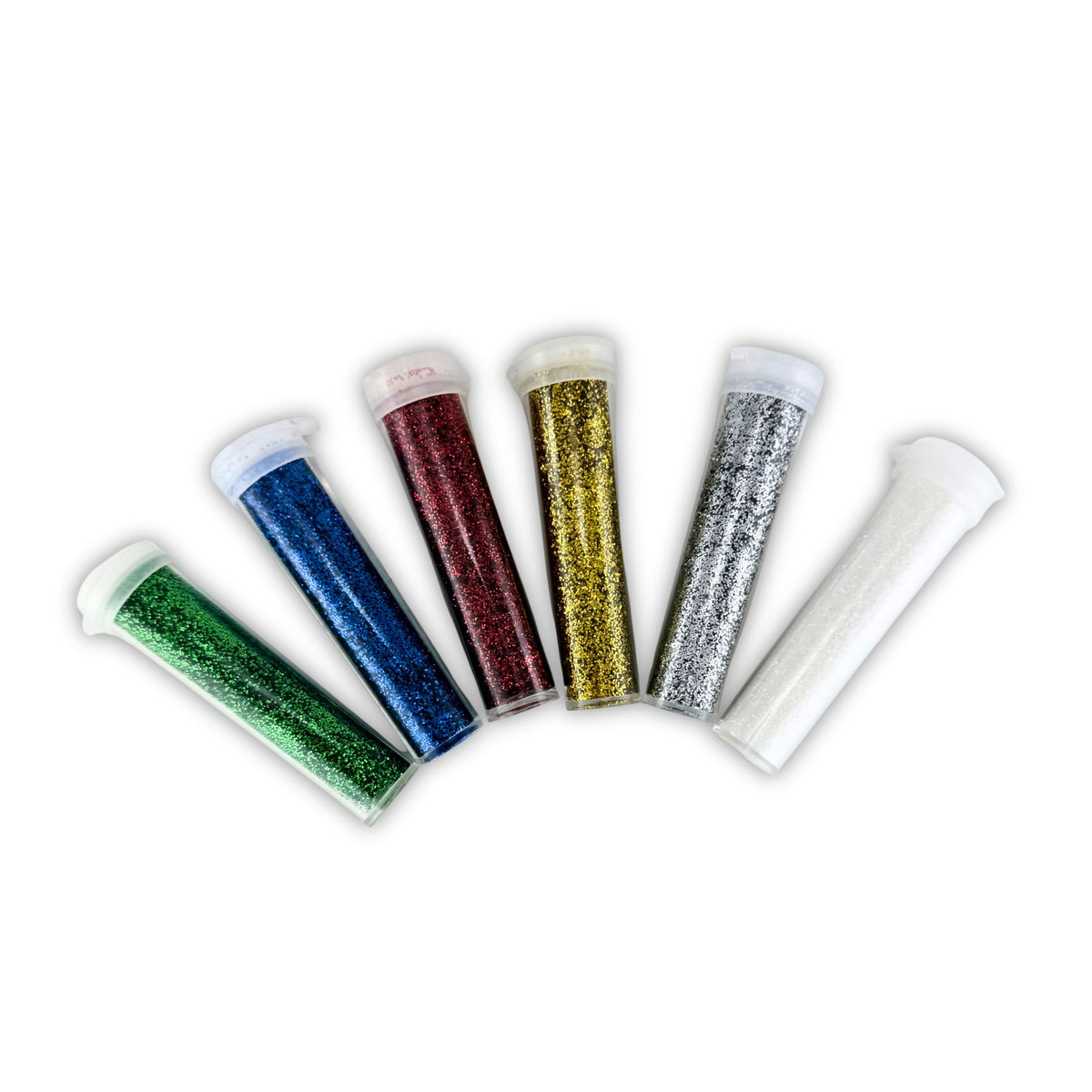 Coloured Glitter Tubes 6pk