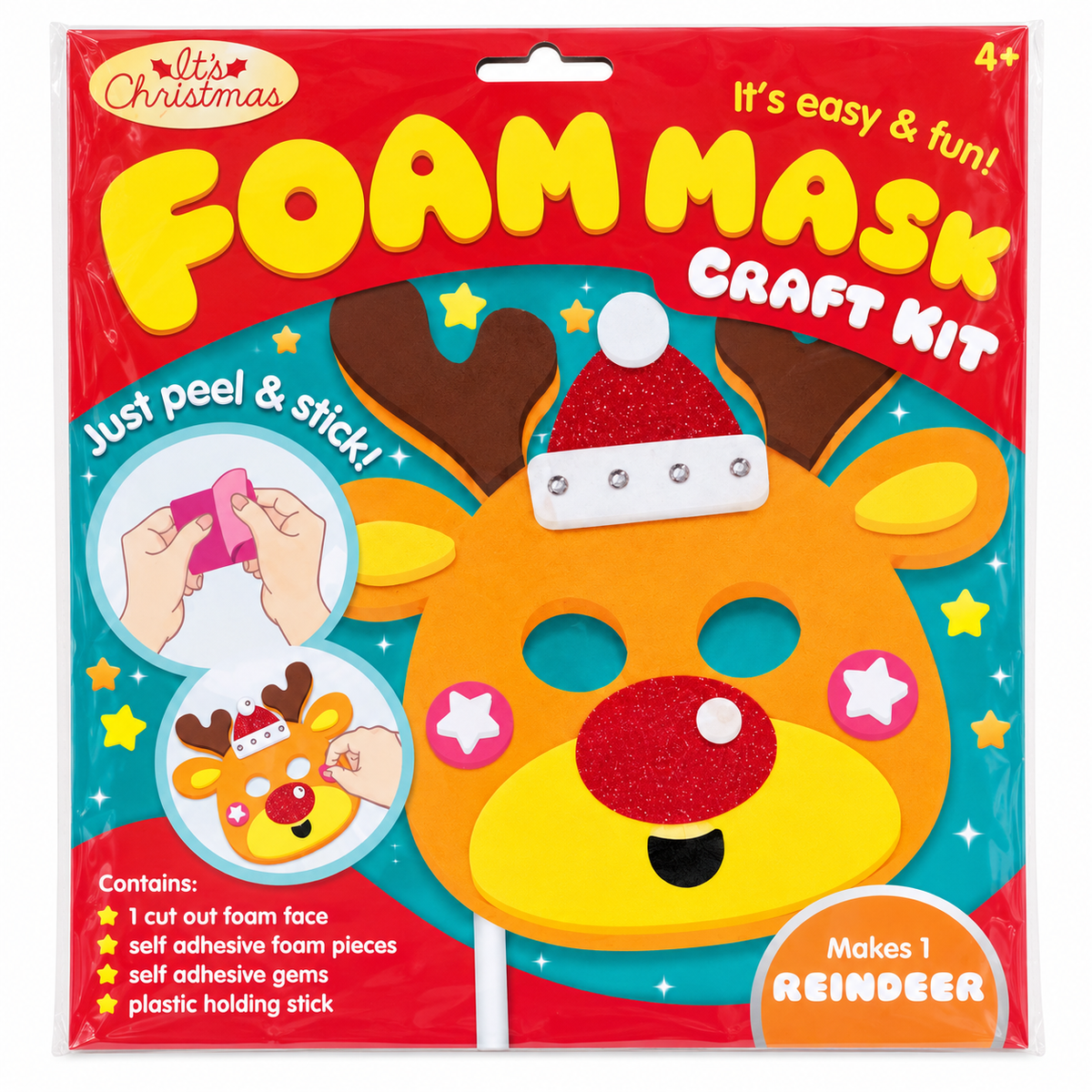 Christmas Mask Craft Kit - Reindeer