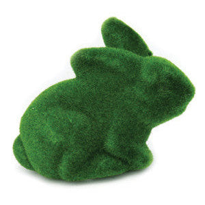Grass Look Crouching Easter Bunny Decoration 10cm