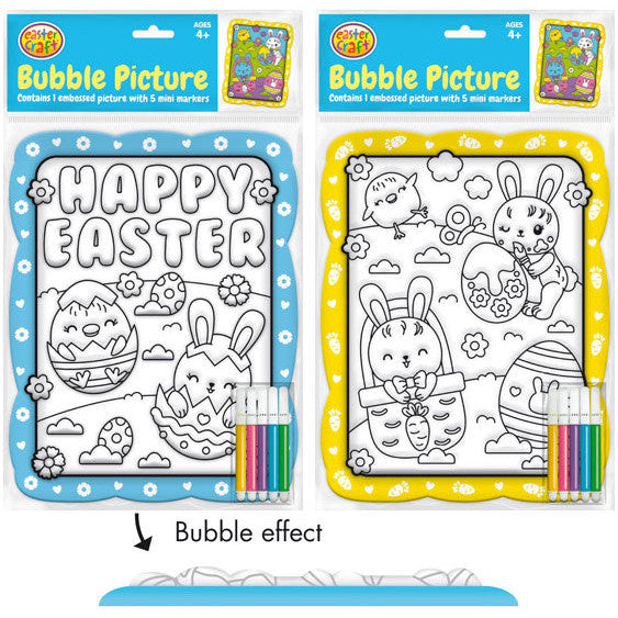 Easter Colour In Bubble Picture Craft Set 2pk