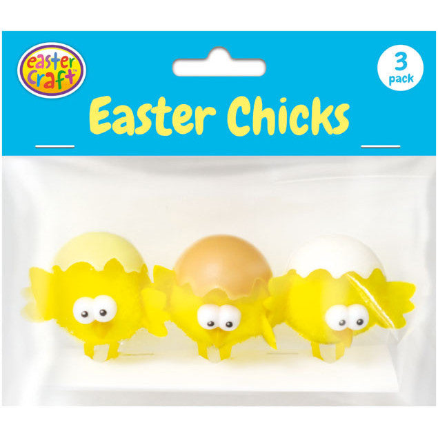 Hatching Easter Chicks 5.5cm - 3 Pack