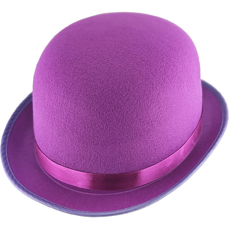 Easter Felt Bowler Hat 26cm - Purple