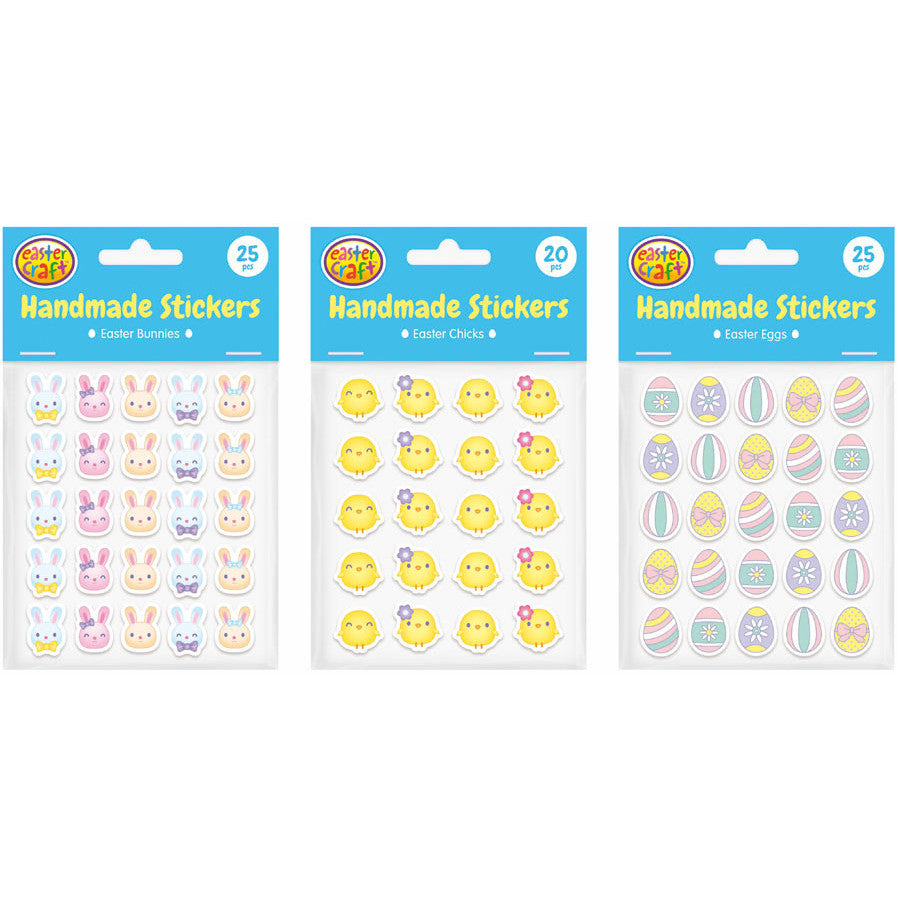 Handmade Look Easter Stickers (Set of 3)