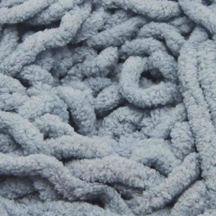 Chenille Blanket Yarn 100g 80m 12ply - Grey