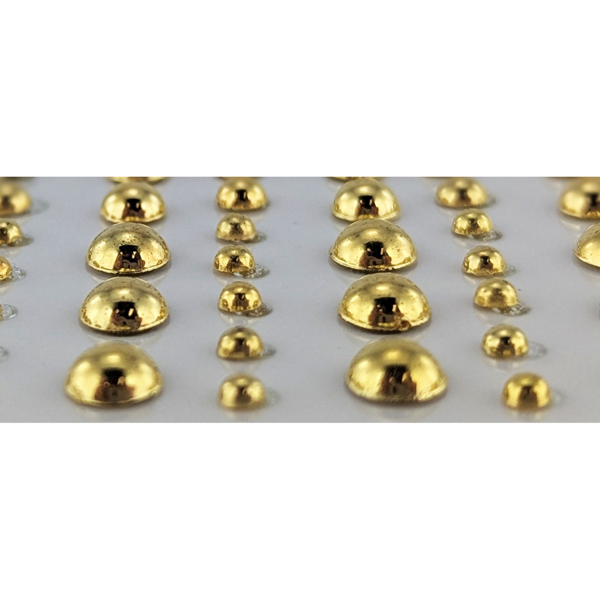 Acrylic Dots Multi Sizes 120pc - Gold