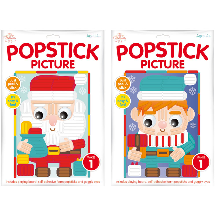 Christmas Popstick Picture Craft Kits 2 Pack