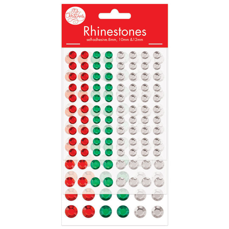 Assorted Size Bling Gem Stickers 216pk