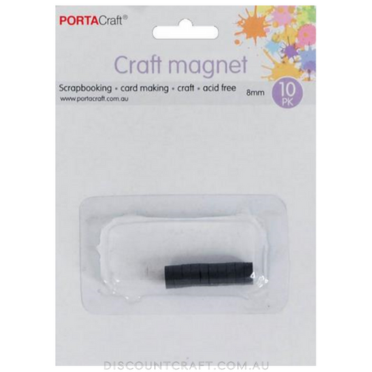 Magnets Round  8mm 10pk